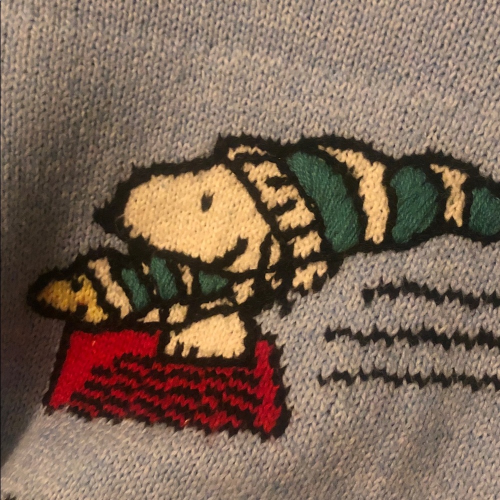 American Eagle Rare Woman’s Sm Snoopy Sweater Mock Turtleneck Like New - Picture 4 of 7